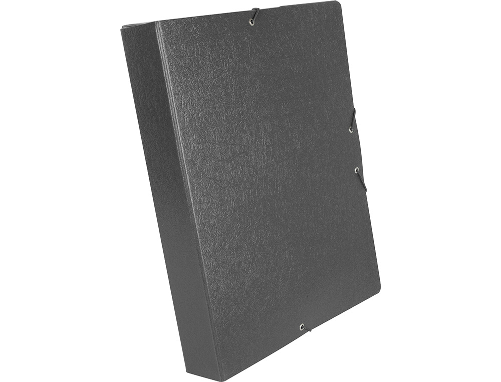 CARPETA PROYECTOS LIDERPAPEL FOLIO LOMO 50MM CARTON GOFRADO GRIS