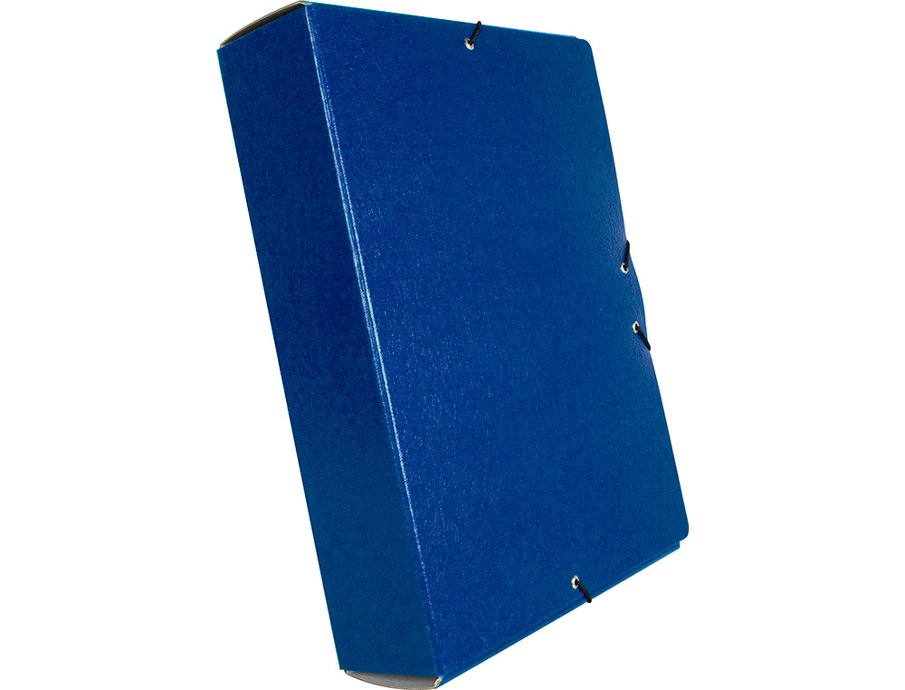 CARPETA PROYECTOS LIDERPAPEL FOLIO LOMO 70MM CARTON GOFRADO AZUL