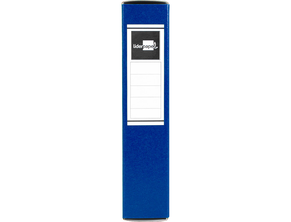 CARPETA PROYECTOS LIDERPAPEL FOLIO LOMO 70MM CARTON GOFRADO AZUL