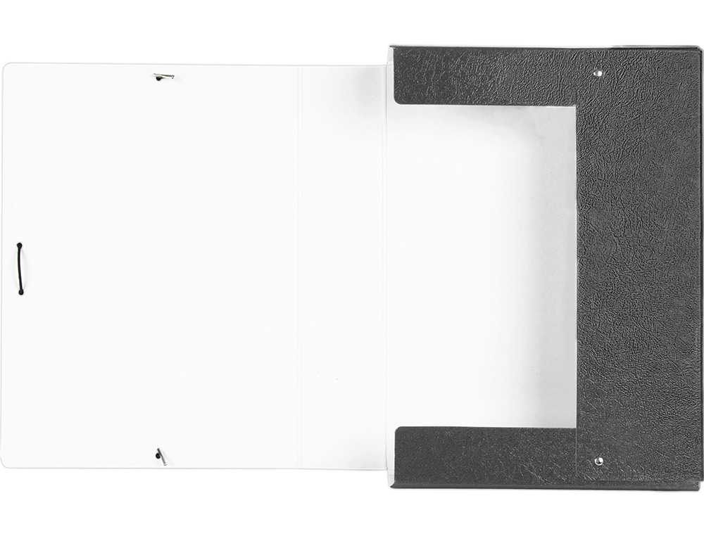 CARPETA PROYECTOS LIDERPAPEL FOLIO LOMO 70MM CARTON GOFRADO GRIS
