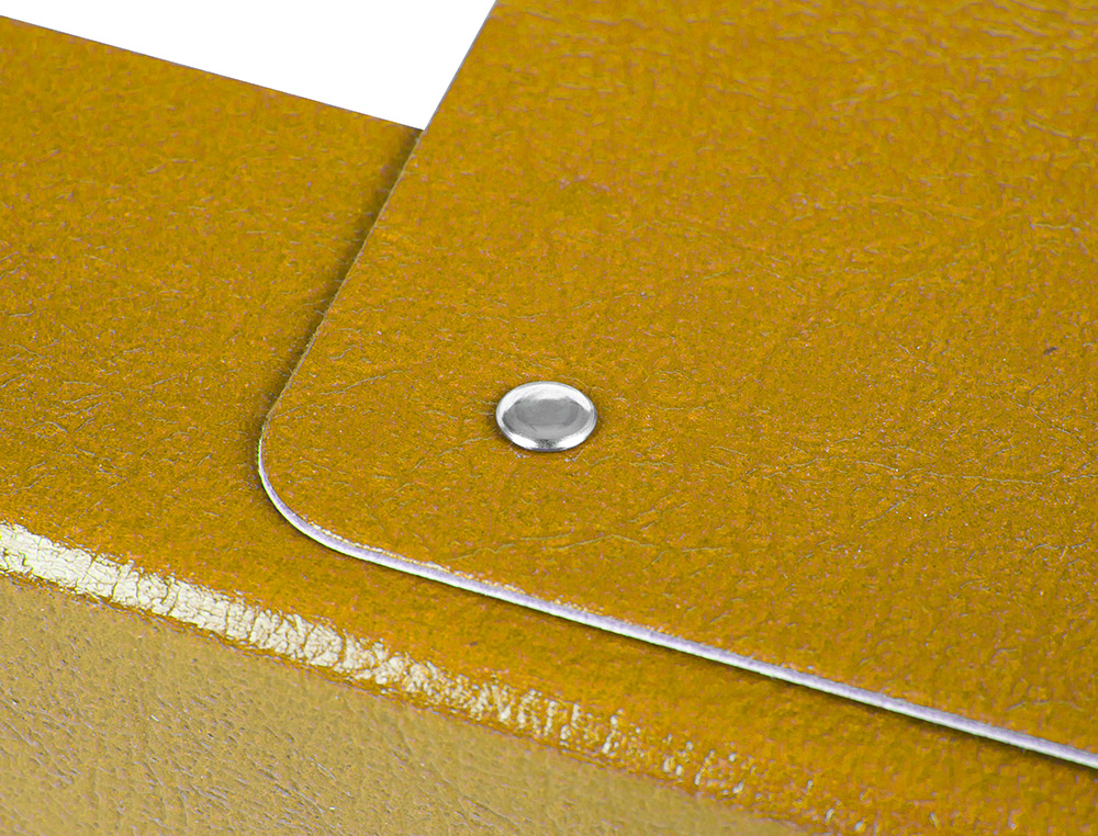 CARPETA PROYECTOS LIDERPAPEL FOLIO LOMO 70MM CARTON GOFRADO AMARILLA