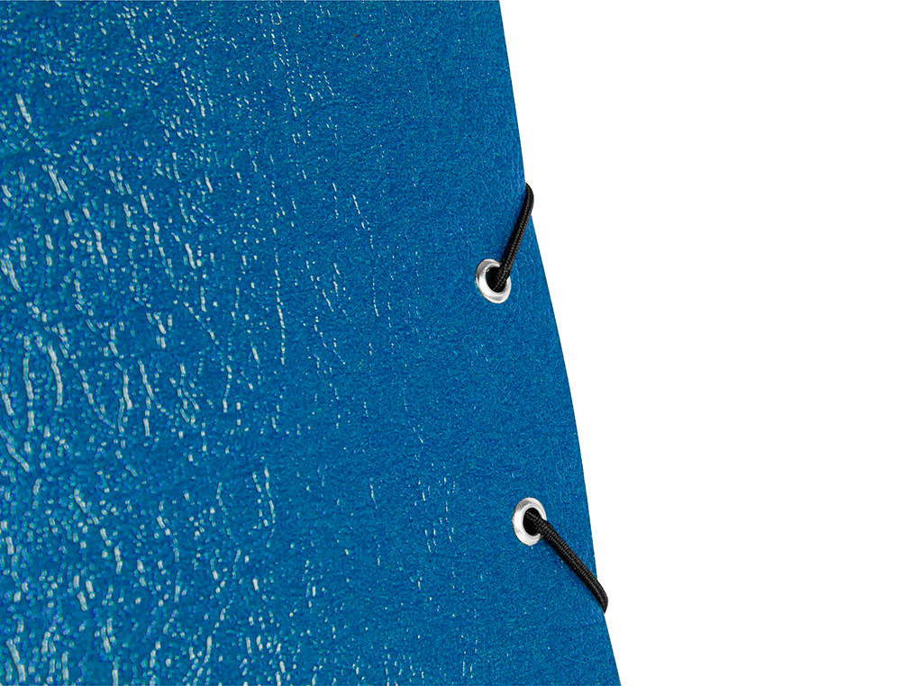 CARPETA PROYECTOS LIDERPAPEL FOLIO LOMO 90MM CARTON GOFRADO AZUL