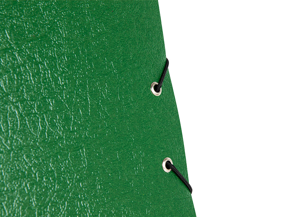 CARPETA PROYECTOS LIDERPAPEL FOLIO LOMO 90MM CARTON GOFRADO VERDE