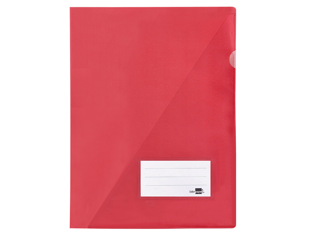 CARPETA LIDERPAPEL DOSSIER A4 UÑERO COLOR ROJO