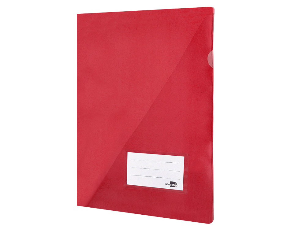 CARPETA LIDERPAPEL DOSSIER A4 UÑERO COLOR ROJO