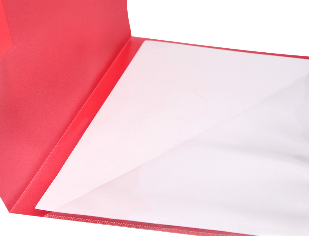 CARPETA LIDERPAPEL DOSSIER A4 UÑERO COLOR ROJO