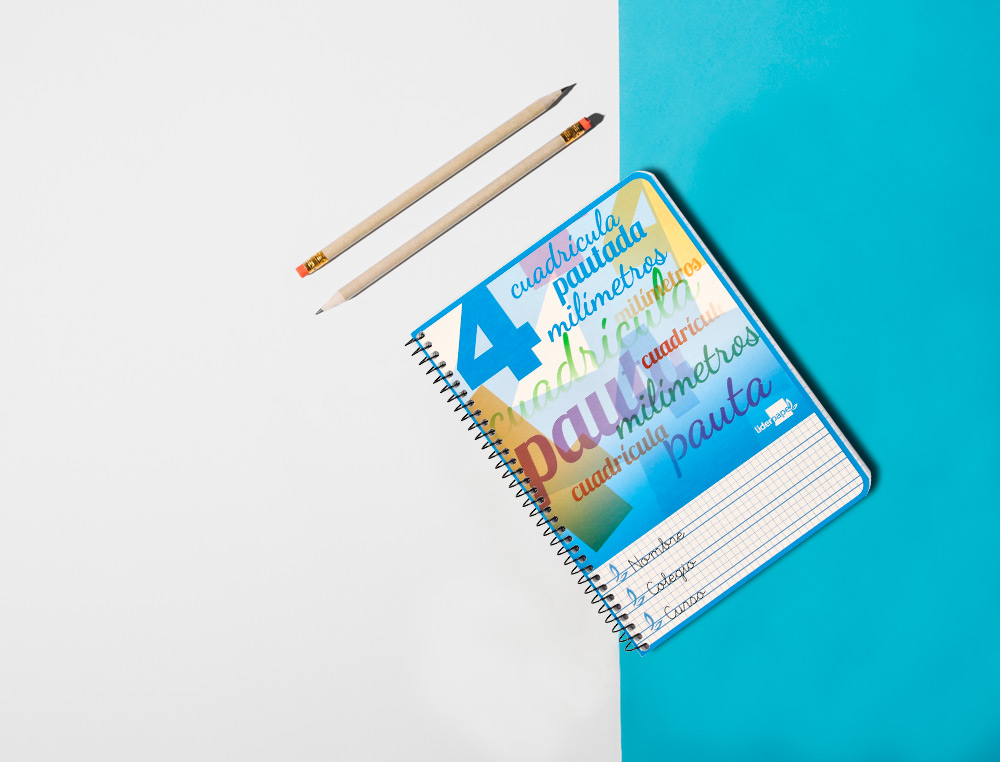 CUADERNO ESPIRAL LIDERPAPEL CUARTO PAUTAGUIA TAPA BLANDA 40H 75GR CUADRO PAUTADO 4MM C OLORES SURTIDOS