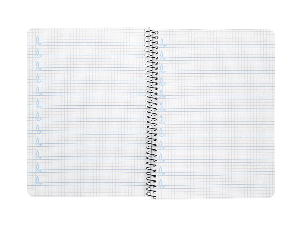 CUADERNO ESPIRAL LIDERPAPEL CUARTO PAUTAGUIA TAPA BLANDA 40H 75GR CUADRO PAUTADO 4MM C OLORES SURTIDOS