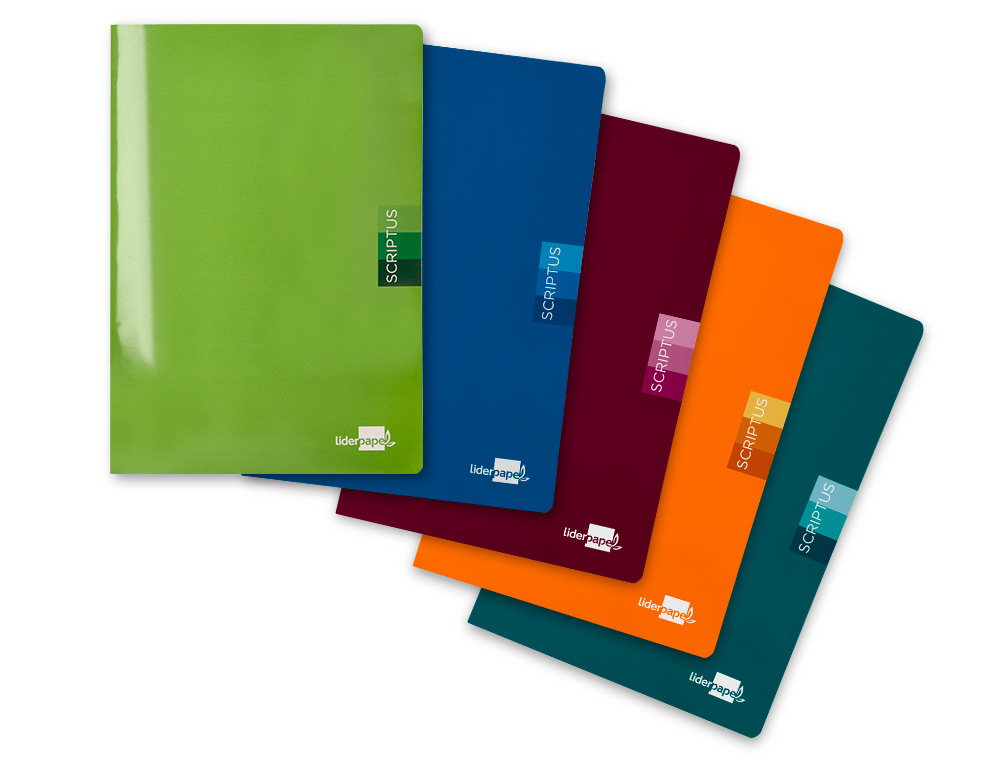 LIBRETA LIDERPAPEL SCRIPTUS A4 48 HOJAS 90G/M2 CUADRO 4MM CON MARGEN