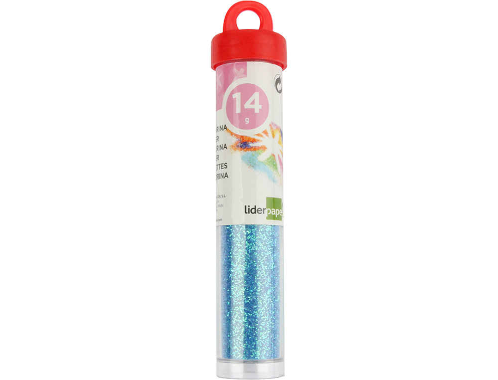 PURPURINA LIDERPAPEL FANTASIA COLORES METALICOS PASTELES BOTE DE 14 GR