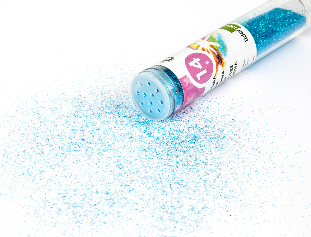 PURPURINA LIDERPAPEL FANTASIA COLORES METALICOS PASTELES BOTE DE 14 GR