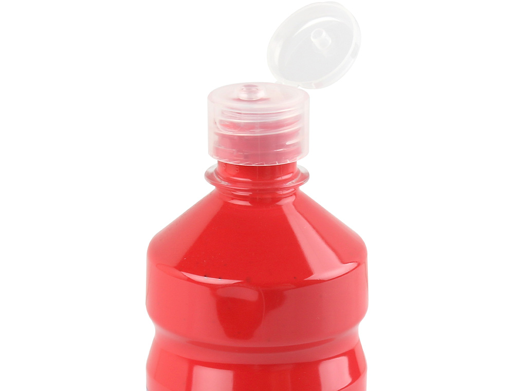 TEMPERA LIQUIDA LIDERPAPEL ESCOLAR 500 ML ROJO
