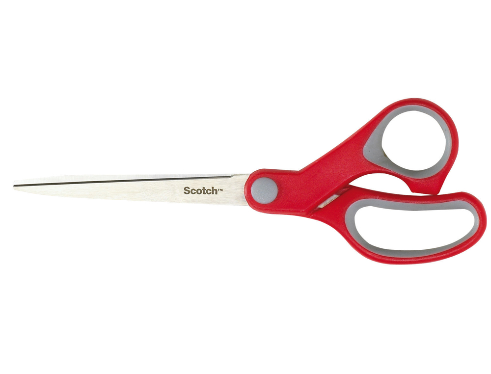 TIJERA OFICINA SCOTCH CONFORT 18 CM DE ACERO INOXIDABLE MANGO ERGONOMICO AMBIDIESTROS