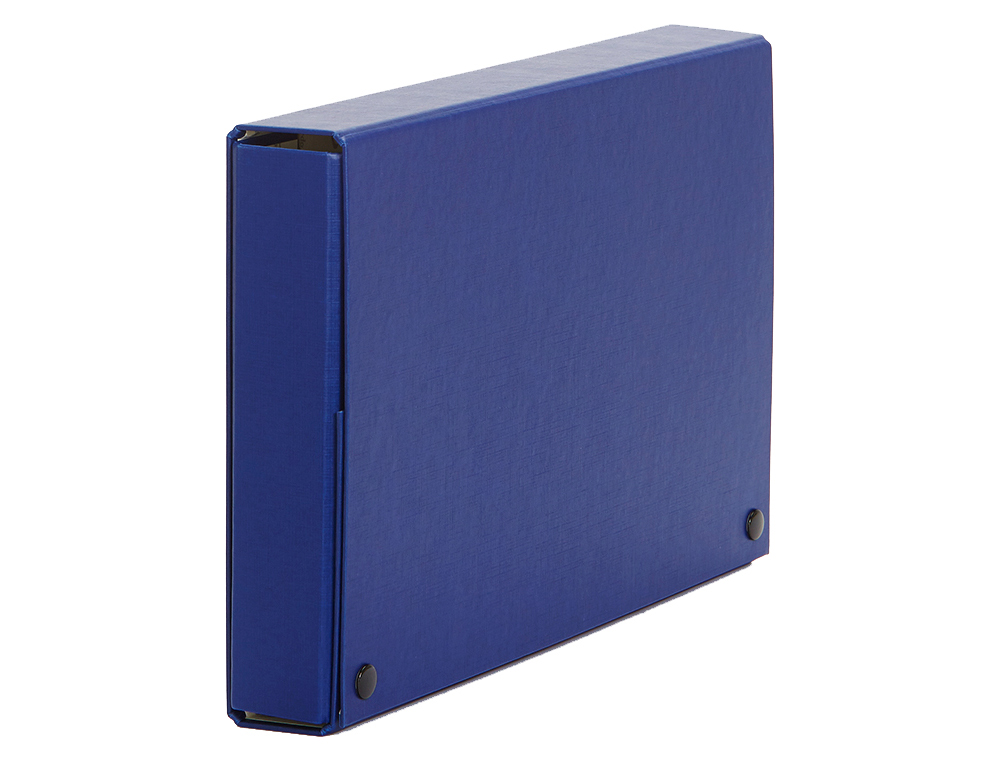 CARPETA PROYECTOS PARDO FOLIO LOMO 120 MM CARTON FORRADO AZUL CON BROCHE