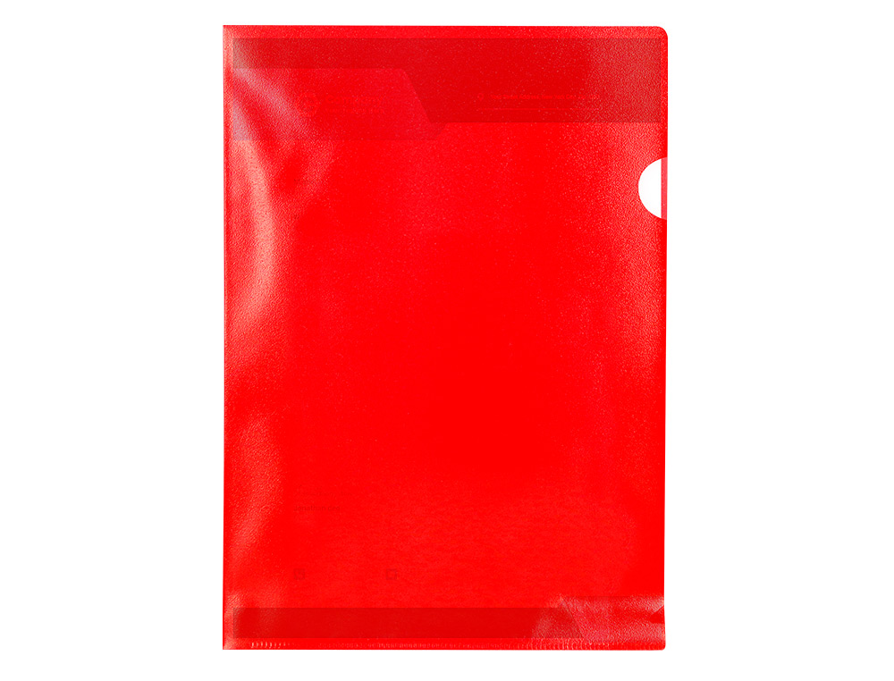 CARPETA DOSSIER UÑERO PLASTICO Q-CONNECT DIN A4 120 MICRAS ROJA CAJA DE 100 UNIDADES