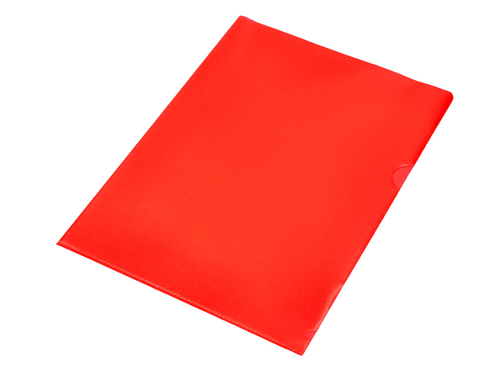 CARPETA DOSSIER UÑERO PLASTICO Q-CONNECT DIN A4 120 MICRAS ROJA CAJA DE 100 UNIDADES