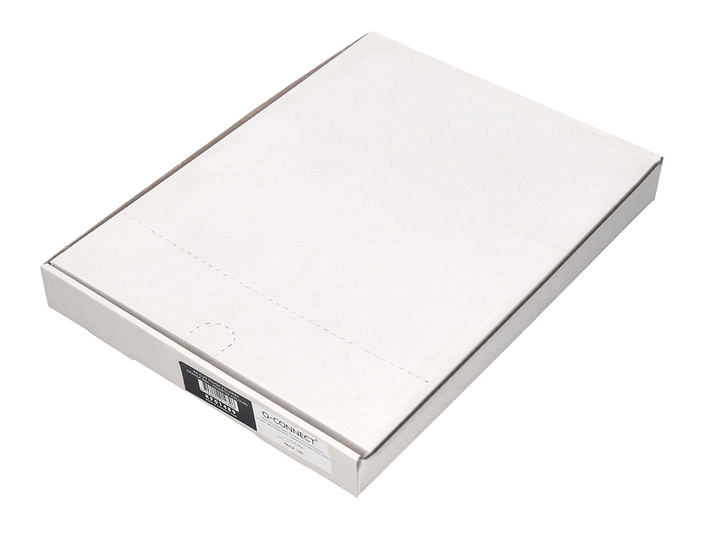 CARPETA DOSSIER UÑERO PLASTICO Q-CONNECT DIN A4 120 MICRAS ROJA CAJA DE 100 UNIDADES