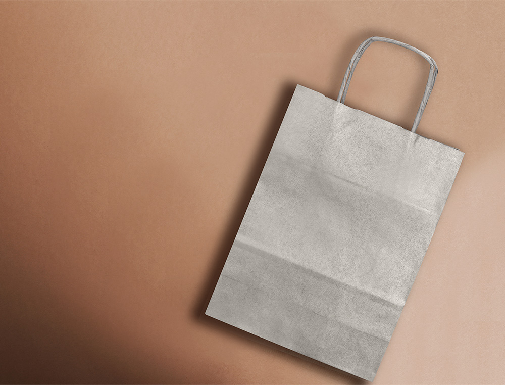 BOLSA KRAFT Q-CONNECT PLATA ASA RETORCIDA 270X120X360 MM
