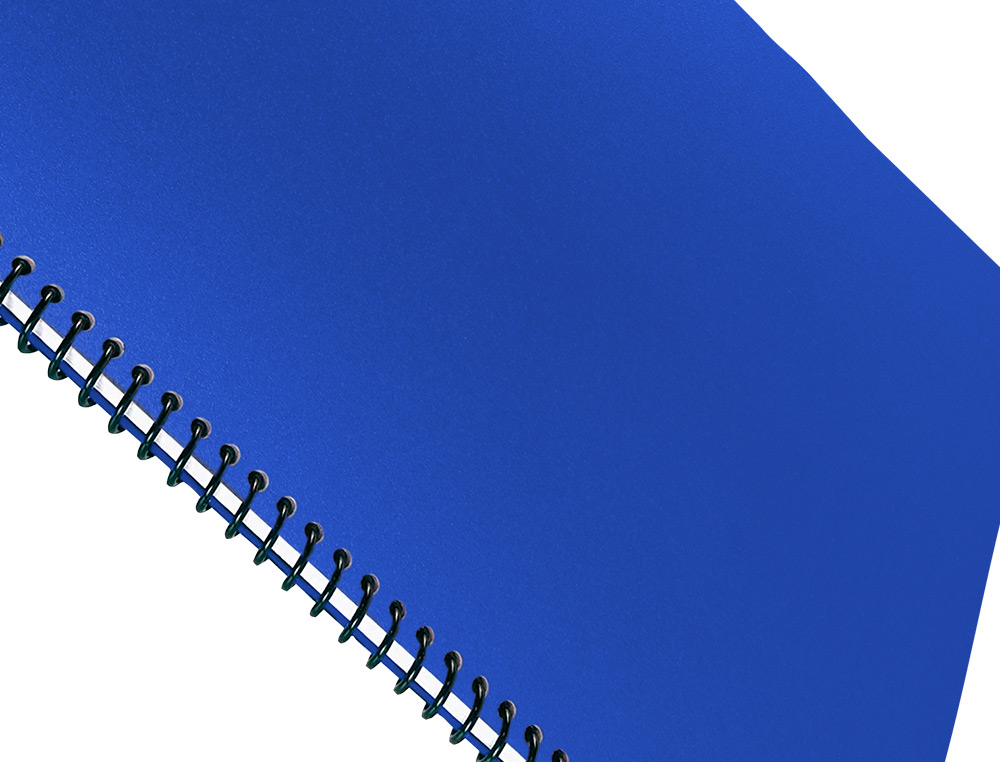TAPA ENCUADERNACION LIDERPAPEL POLIPROPILENO A4 0.8MM AZUL OPACO PAQUETE DE 50 UNIDADES