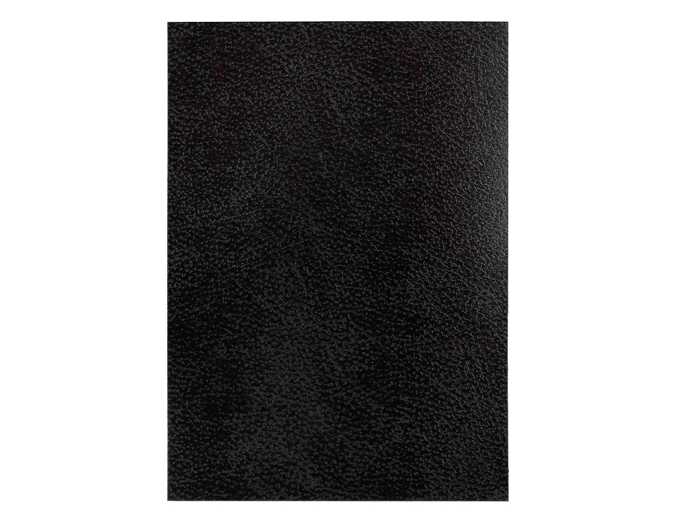 TAPA ENCUADERNACION LIDERPAPEL CARTON A4 1MM NEGRA PAQUETE DE 50 UNIDADES