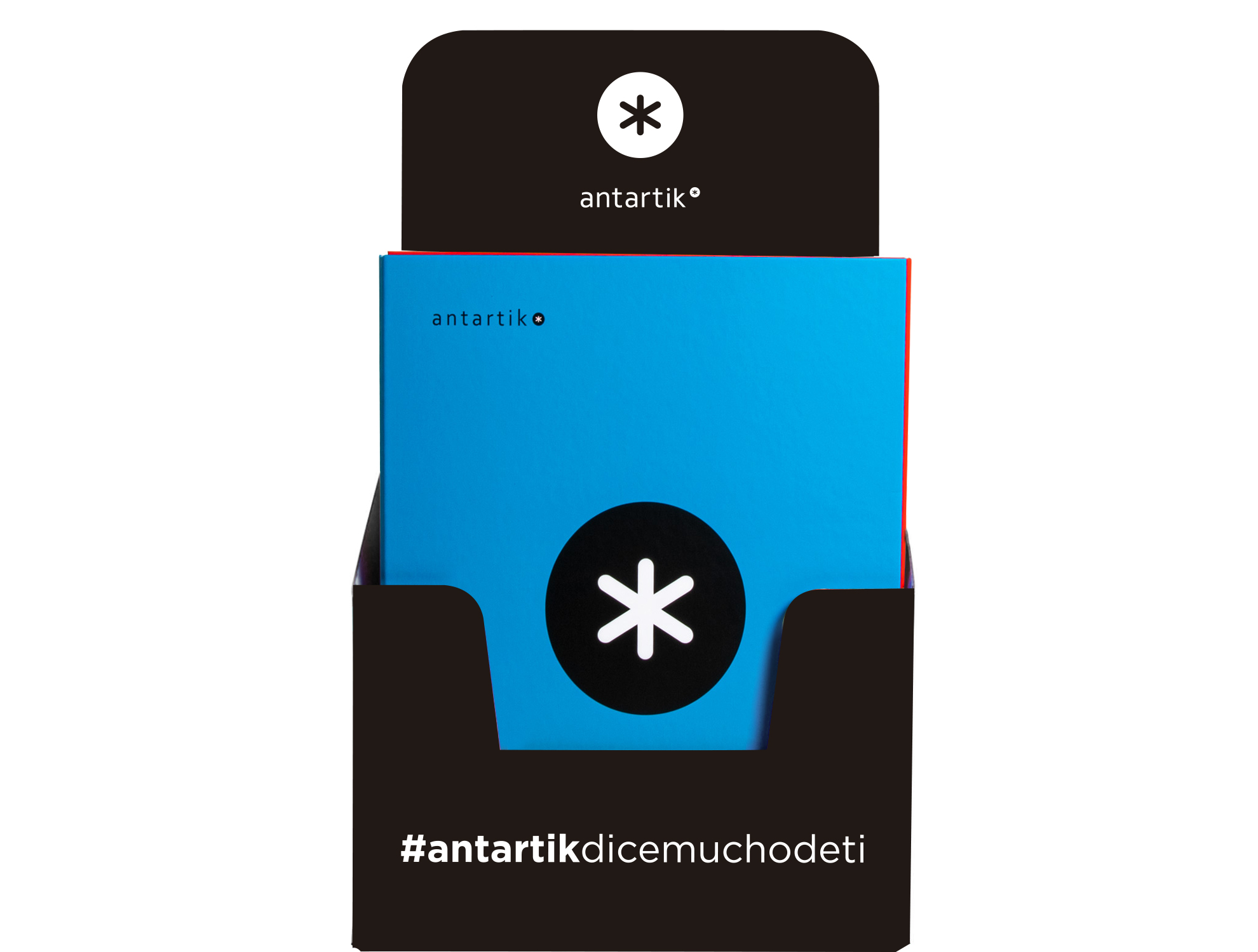 CARPETA 4 ANILLAS 40 MM MIXTAS ANTARTIK A4 FORRADA COLORES SURTIDOS