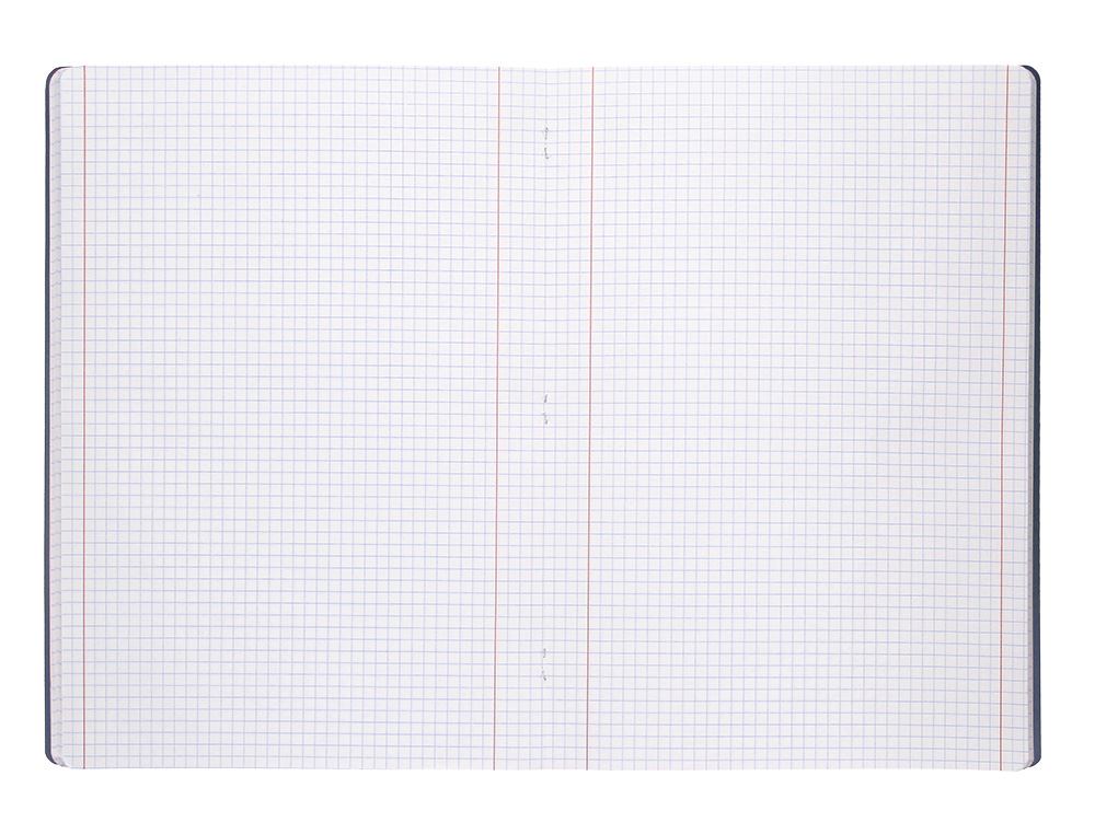 LIBRETA LIDERPAPEL 360 TAPA DE PLASTICO A5 48 HOJAS 90G/M2 5MM CON DOBLE MARGEN TAPA NEGRA
