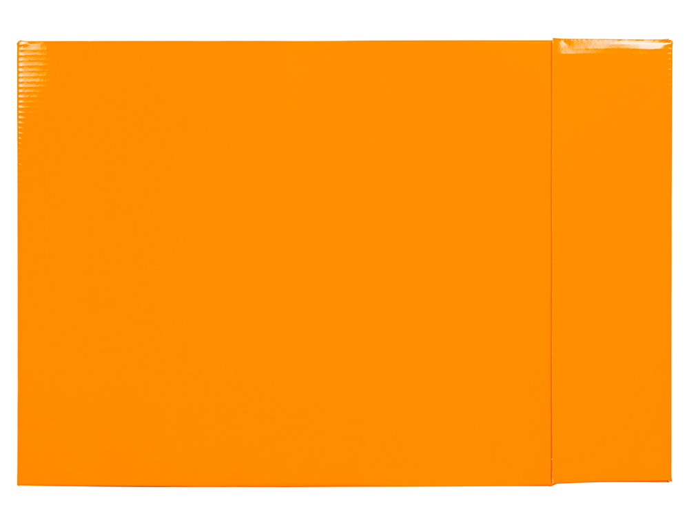 CAJA ARCHIVADOR LIDERPAPEL DE PALANCA CARTON FOLIO DOCUMENTA LOMO 75MM COLOR NARANJA