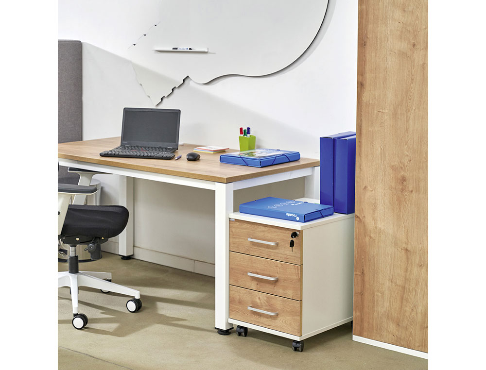 MESA DE OFICINA ROCADA EXECUTIVE 2002AD02 ALUMINIO /GRIS 160X80 CM