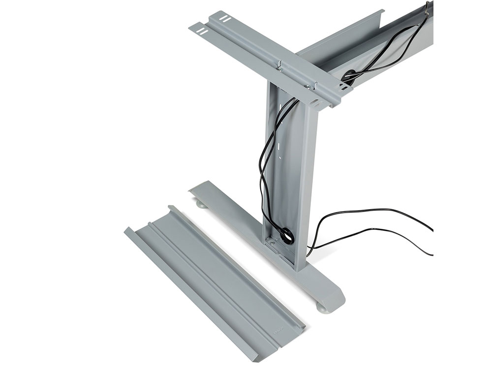 MESA DE OFICINA ROCADA METAL 2001AC01 ALUMINIO /HAYA 140X80 CM