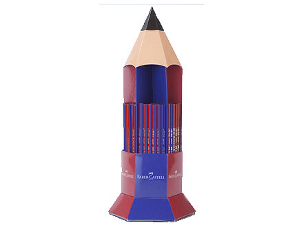 LAPICES DE GRAFITO FABER ECOLAPIZ JANUS 2160 BICOLOR EXPOSITOR 120 UNIDADES