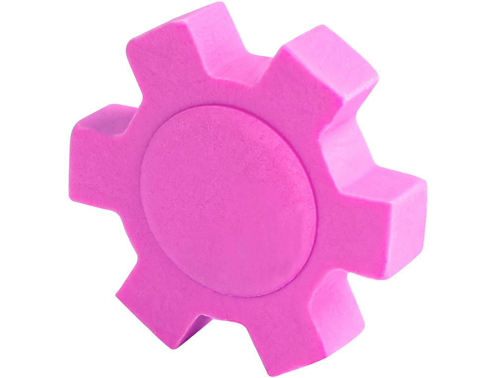 GOMA LIDERPAPEL MECANO CON FORMA DE RUEDA COLORES SURTIDOS