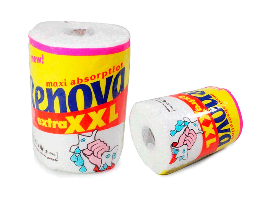 PAPEL DE COCINA RENOVA XXL MAXI ULTRA ABSORBENTE 2 CAPAS 28,8 MT