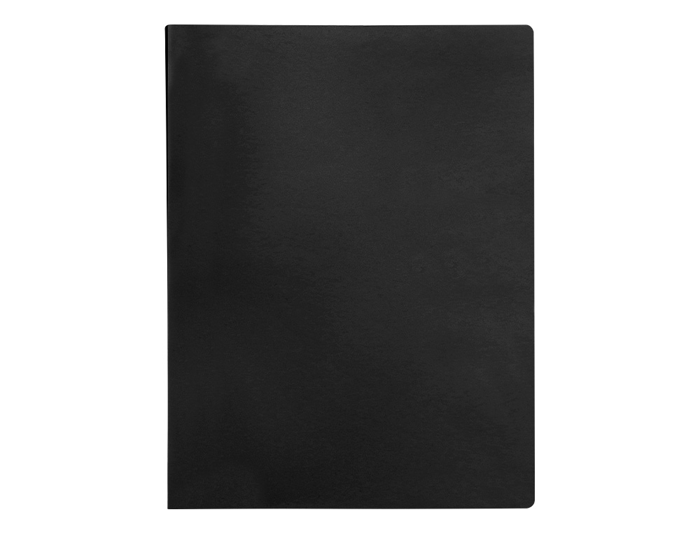 CARPETA LIDERPAPEL ESCAPARATE 30 FUNDAS PVC FOLIO NEGRO