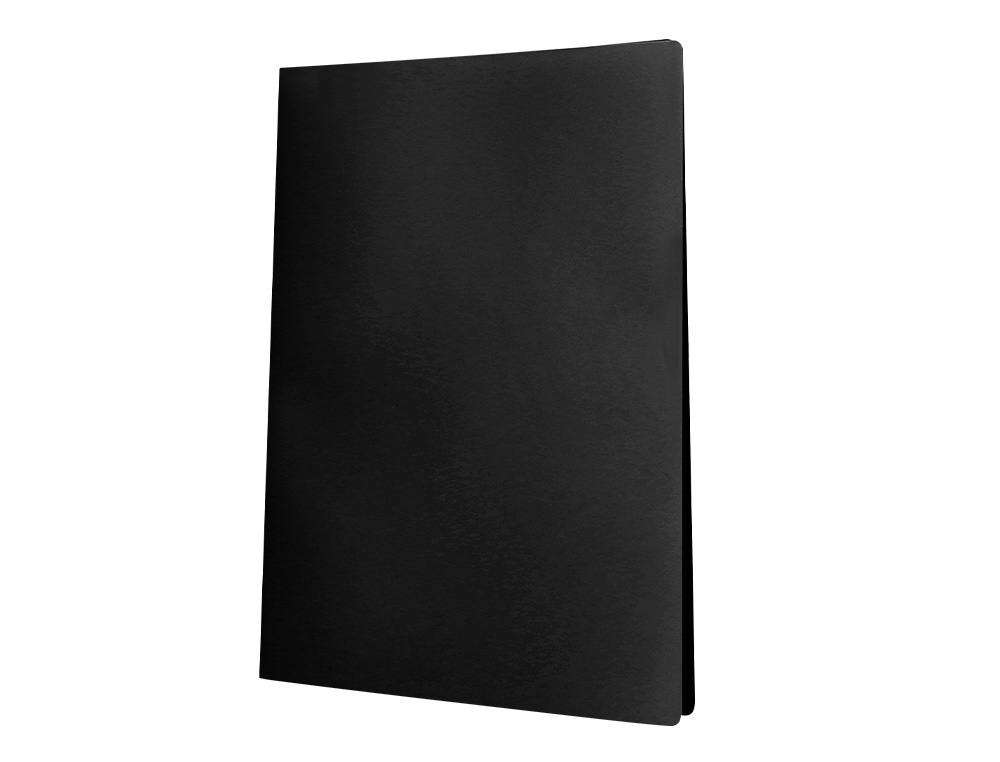 CARPETA LIDERPAPEL ESCAPARATE 30 FUNDAS PVC FOLIO NEGRO