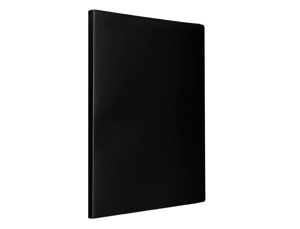 CARPETA LIDERPAPEL ESCAPARATE 30 FUNDAS PVC FOLIO NEGRO