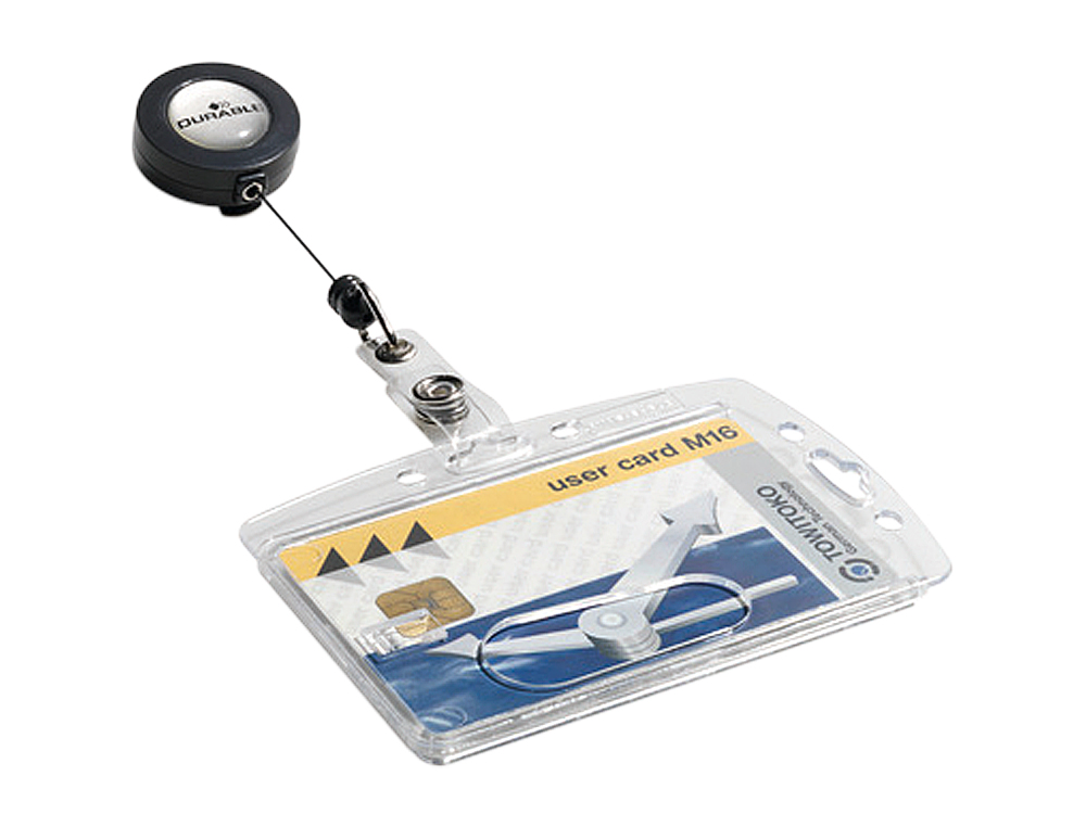 IDENTIFICADOR CON CORDON EXTENSIBLE DURABLE USO VERTICAL/HORIZONTAL 54X85 MM