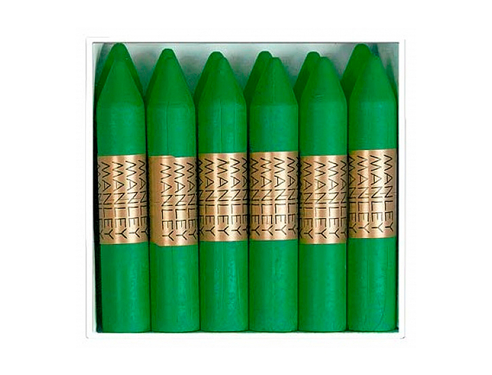 LAPICES CERA MANLEY UNICOLOR VERDE PRIMAVERA N.25 CAJA DE 12 UNIDADES
