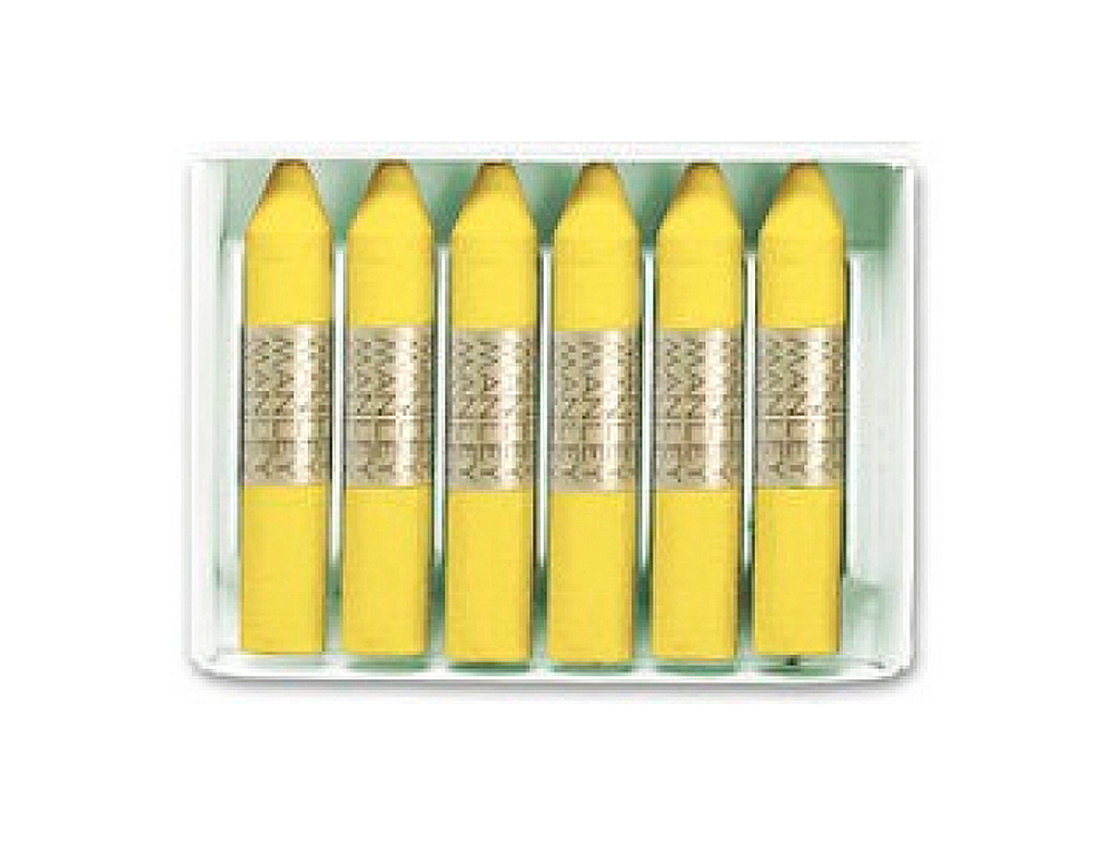LAPICES CERA MANLEY UNICOLOR VERDE AMARILLO CLARO N.47 CAJA DE 12 UNIDADES