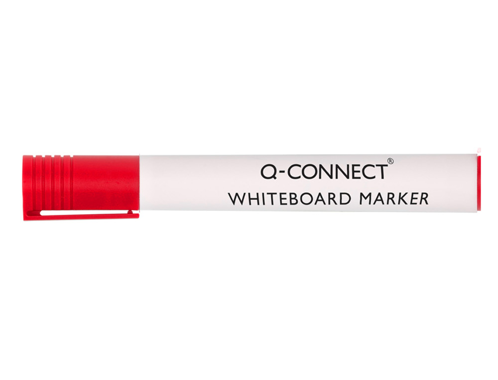 ROTULADOR Q-CONNECT PIZARRA BLANCA COLOR ROJO PUNTA REDONDA 3 MM
