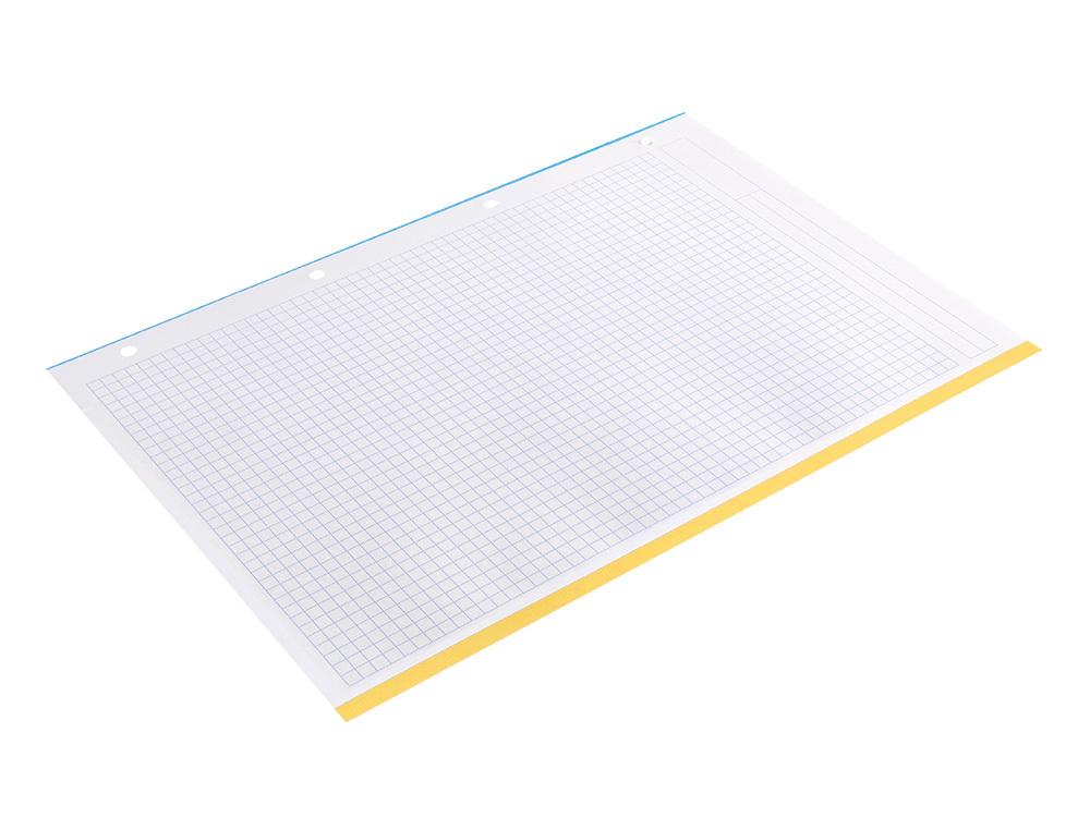 RECAMBIO ANTARTIK A4 100 HOJAS 90G/M2 CUADRO 5 MM 4 TALADROS BANDAS DE 5 COLORES