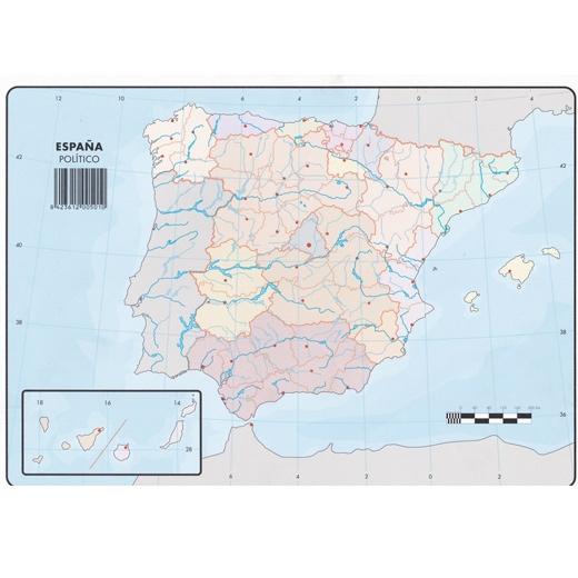 SELVI MAPA MUDO POLTICO DE ESPAA A4 -50U-