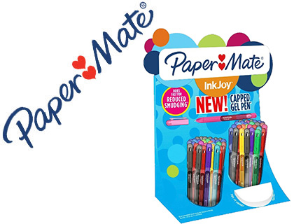 BOLIGRAFO PAPER MATE INKJOY GEL 600 EXPOSITOR DE 60 UNIDADES COLORES SURTIDOS