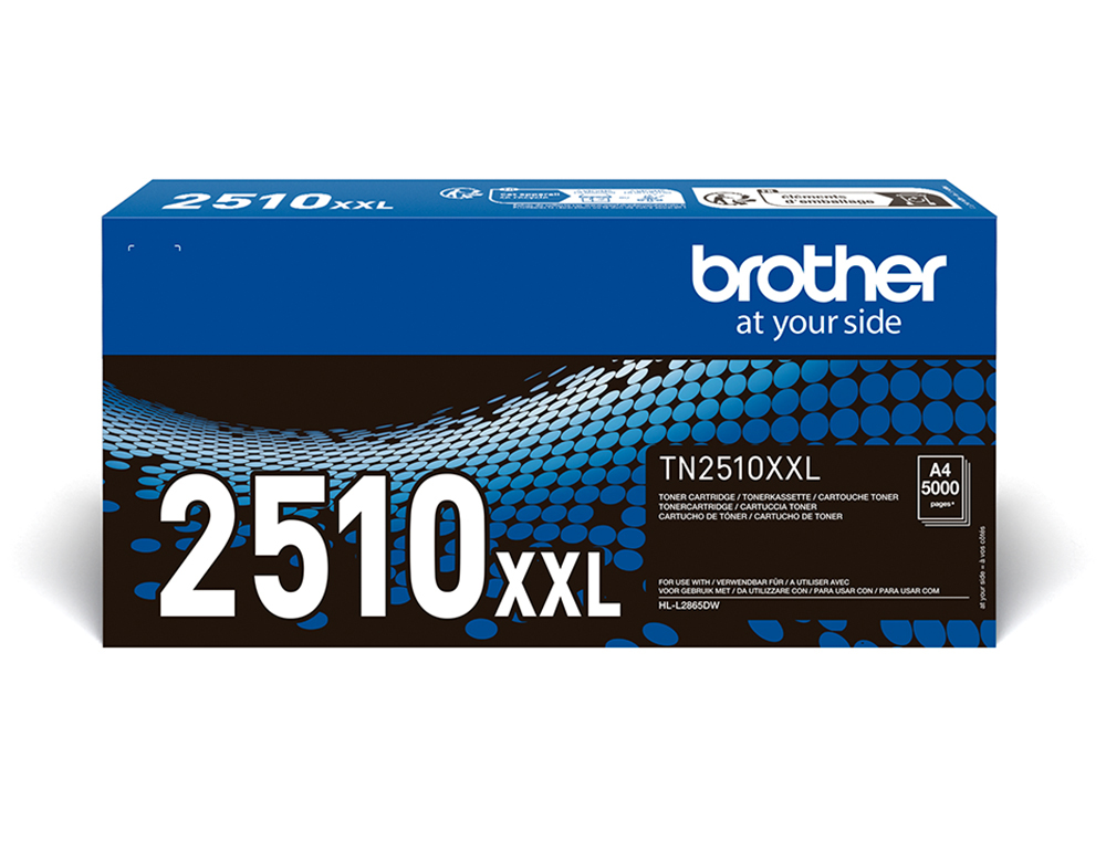 TONER BROTHER TN2510XXL MFC-L2960DW / HL-L2865DW / MFC-L2980DW NEGRO 5000 PAGINAS
