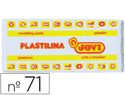 PLASTILINA JOVI 71 BLANCO -UNIDAD -TAMAO MEDIANO