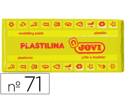 PLASTILINA JOVI 71 AMARILLO OSCURO -UNIDAD -TAMAO MEDIANO