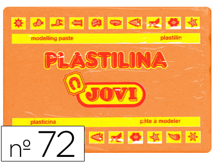 PLASTILINA JOVI 72 NARANJA -UNIDAD -TAMAO GRANDE
