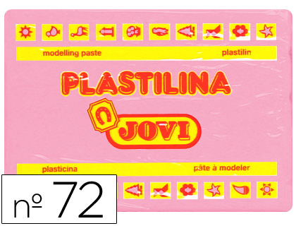 PLASTILINA JOVI 72 ROSA -UNIDAD -TAMAO GRANDE