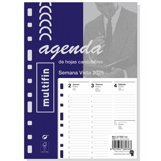 FINOCAM RECAMBIO AGENDA ANUAL MULTIFIN 3002-155X215MM SVV 2025