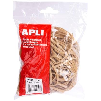 APLI GOMA ELSTICA MARRN CAUCHO 160X3MM 100 GR.