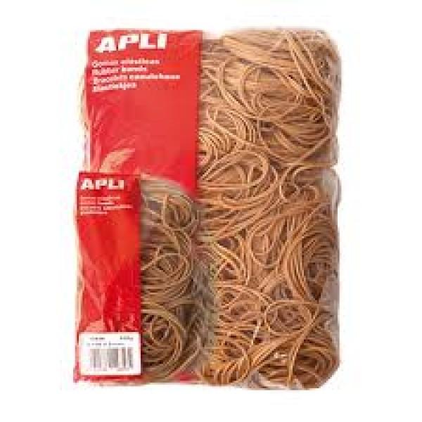 APLI GOMA ELSTICA MARRN CAUCHO 200X3MM 100 GR.